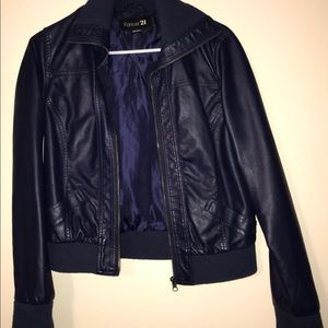 Forever 21 “Pleather” crop jacket